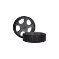 12" No-Flat Wheels (Pair)