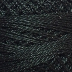 8112 Black Medium Pearl Cotton size #8