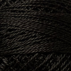 8123 Brown Black Dark Pearl Cotton size #8