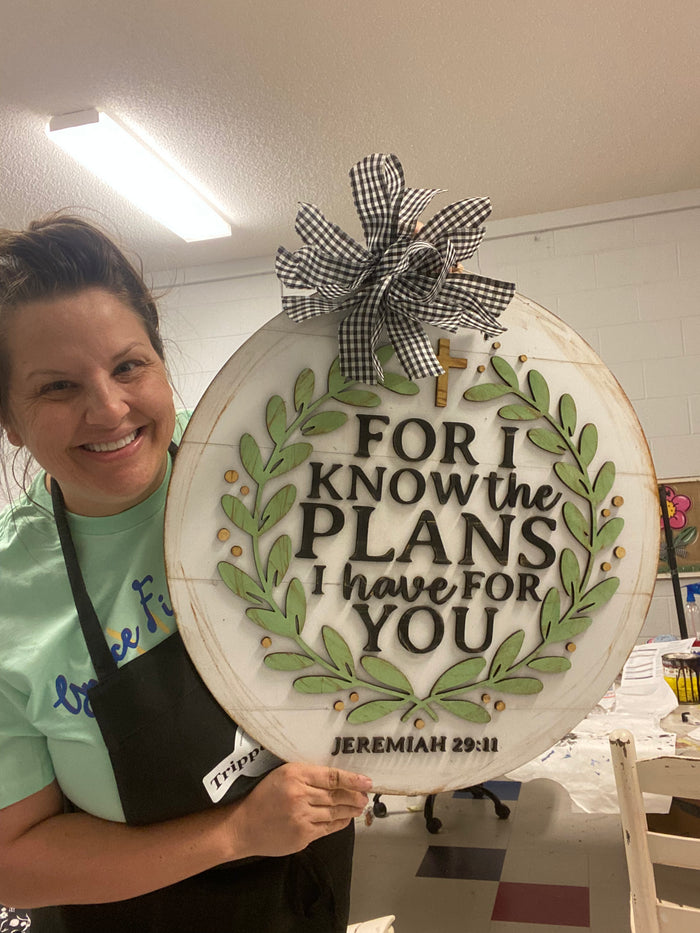 Jeremiah 29:11 Wooden Door Hanger/Sign