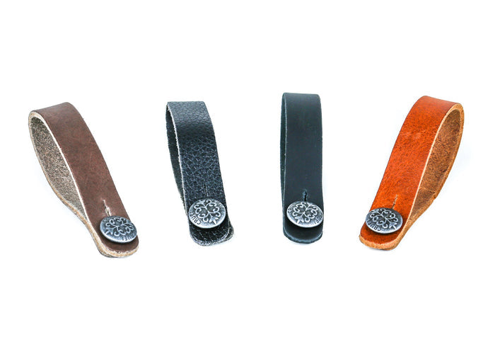 Acoustic Guitar Headstock Leather  Adapter Tan Saddle
