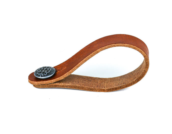 Acoustic Guitar Headstock Leather  Adapter Tan Saddle