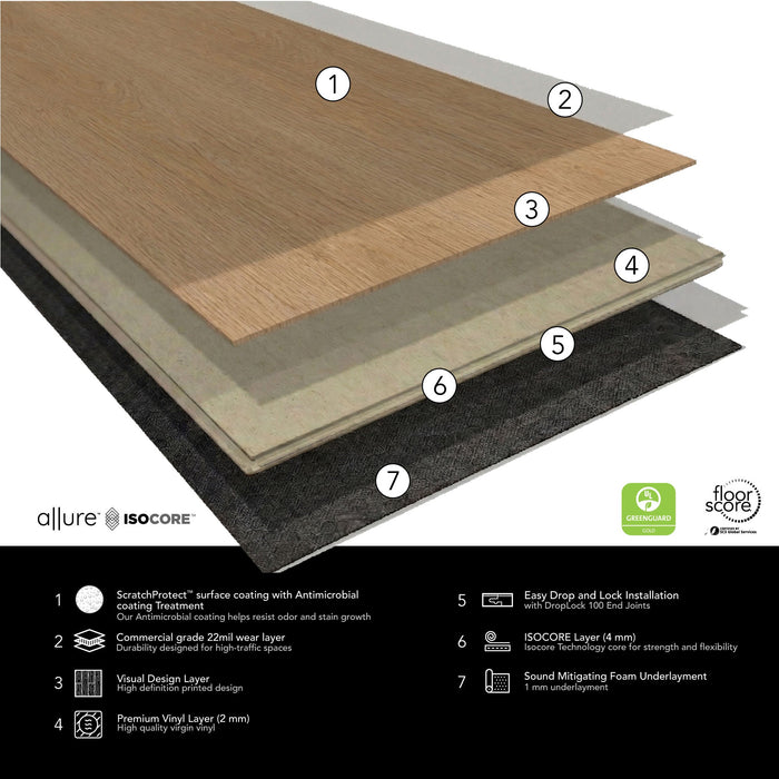 Allure Honey Butter Oak 22mil XL Wide Plank Luxury Vinyl Flooring