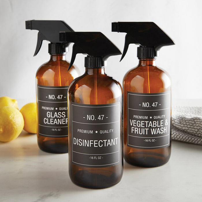Amber Glass Spray Bottle