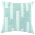ANDREASSEN PALE BLUE SOLID MODERN INDUSTRIAL THROW PILLOW