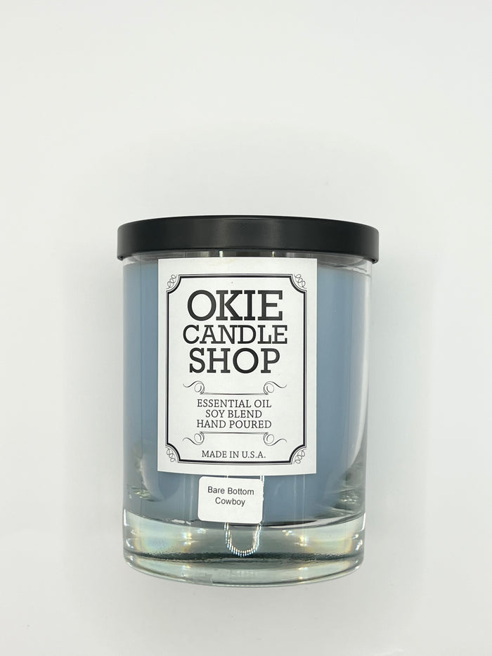 Bare Bottom Cowboy Large Candle