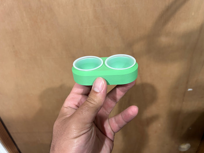 Basic ground level dual Cup Holder