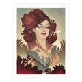 Black Rosed Beauty Fine Art Print