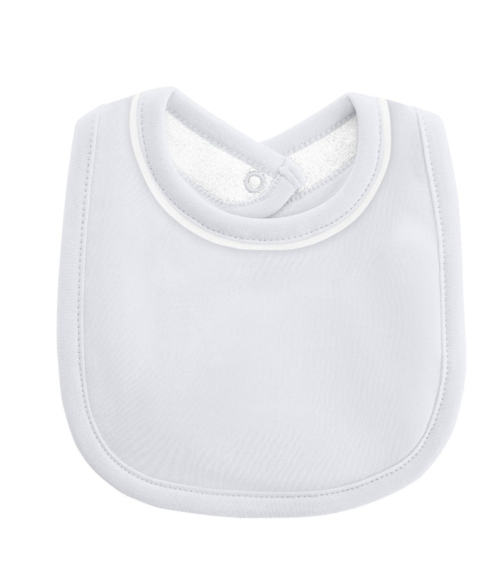 Blue Bib with Piping