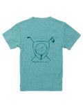 Boys Portland Pocket Tee in Tee Time Clover Green