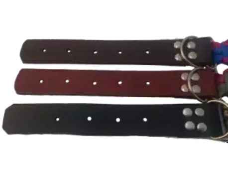 Brace-La-Knot | Dog Collar | Leather And Paracord | X-Large