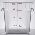 Choice 8 Qt. Square Food Storage Container | Clear