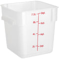 Choice 8 Qt. Square Food Storage Container | Translucent