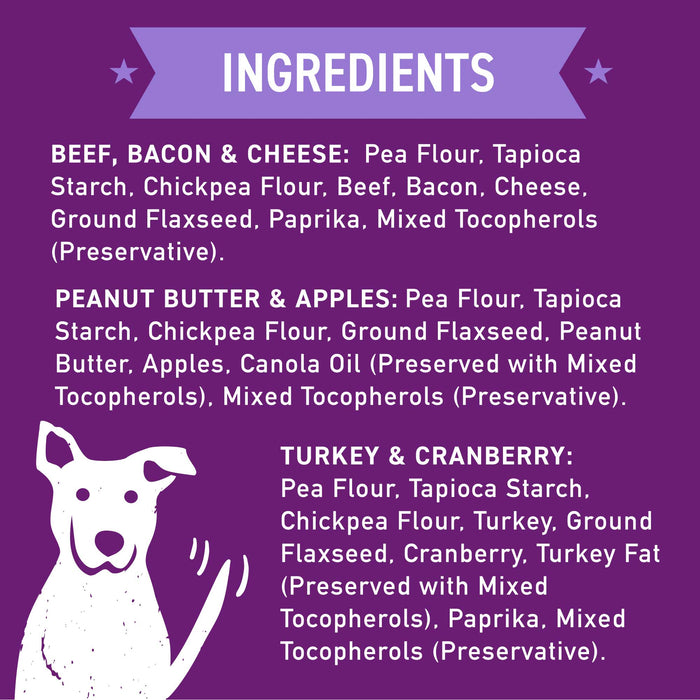 Cloud Star  Wag More Bark Less Crunchy Grain Free Dog Treats, Assorted Flavors