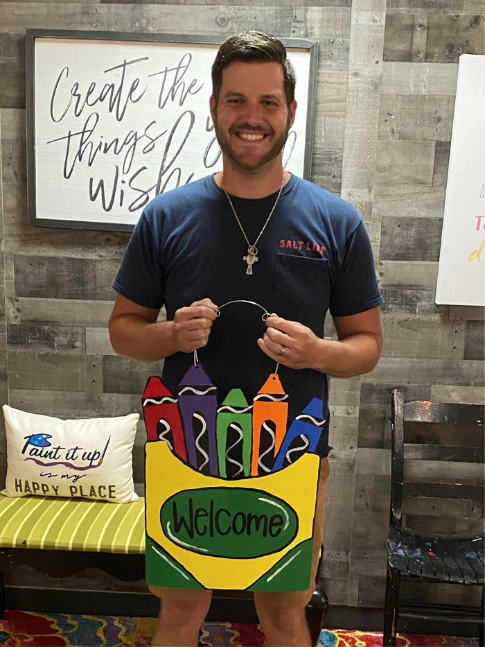 Crayons Door Hanger