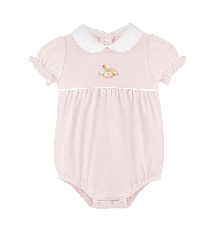 Cute Rocking Horse Pink Bubble