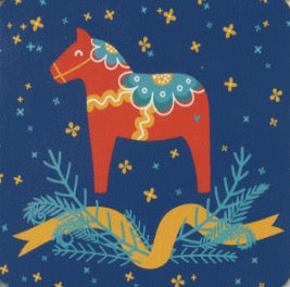 Dala Horse Coasters Box of 6