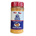 Damn Yankee Texas BBQ The Captain Beef Blend rub jar — bold black pepper and garlic seasoning for burgers, steaks, and grilled beef