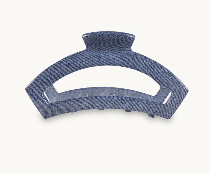Denim Large Open Hair Clip