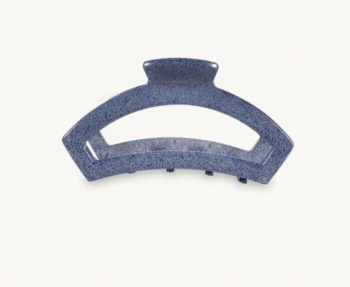 Denim Medium Open Hair Clip