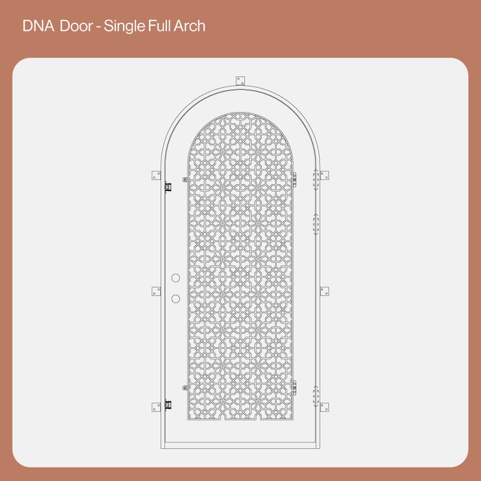 CAD Drawing of DNA Single Full Arch Door