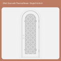 CAD Drawing of Thermally Broken DNA Single Full Arch Door