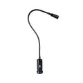 A black magnetic LED grill light with a long flexible gooseneck and a magnetic base for repositioning.