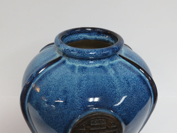 Drip Glaze Medallion Vessel