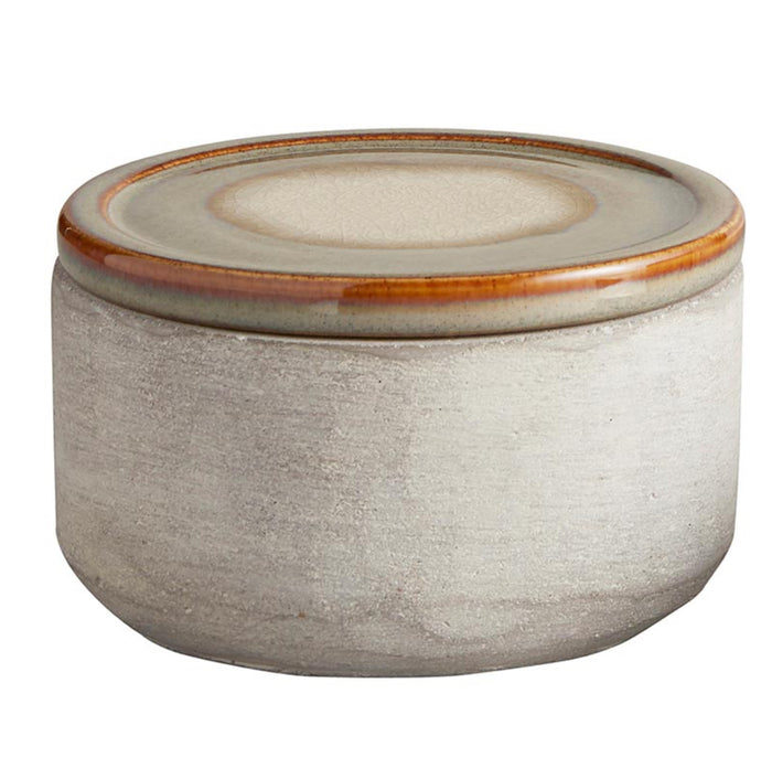 Dual Tone Stone Container
