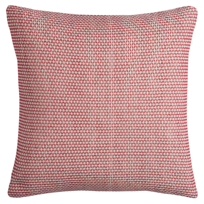 ELBÆK RED GEOMETRIC URBAN FARMHOUSE THROW PILLOW
