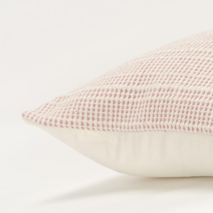 ELKJÆR PINK STRIPE MODERN INDUSTRIAL  THROW PILLOW