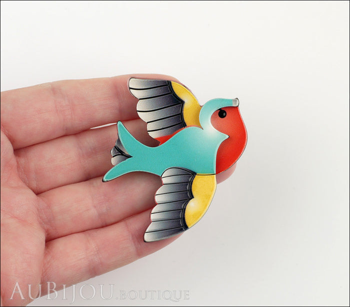Erstwilder Bird Brooch Pin Betty Jo Sparrow Model
