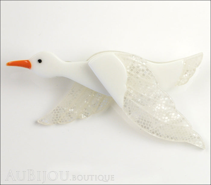 Erstwilder Bird Brooch Pin Dancing Duck Goose Front