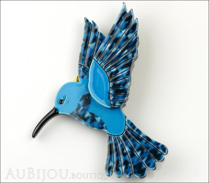 Erstwilder Bird Brooch Pin Hyacinth the Hummingbird Front