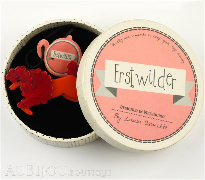 Erstwilder Brooch Pin Lady the Leaping Poodle Box