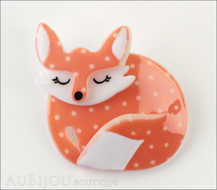 Erstwilder Pin Brooch Sacha Sleeping Fox Front