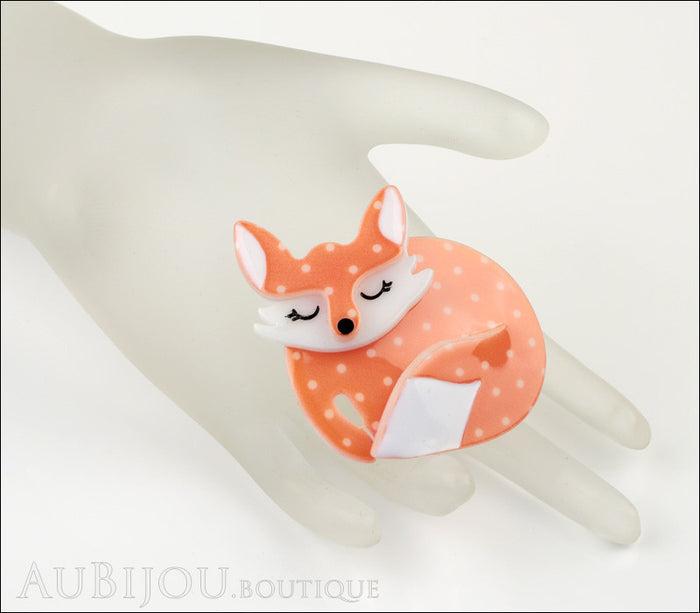 Erstwilder Pin Brooch Sacha Sleeping Fox Mannequin