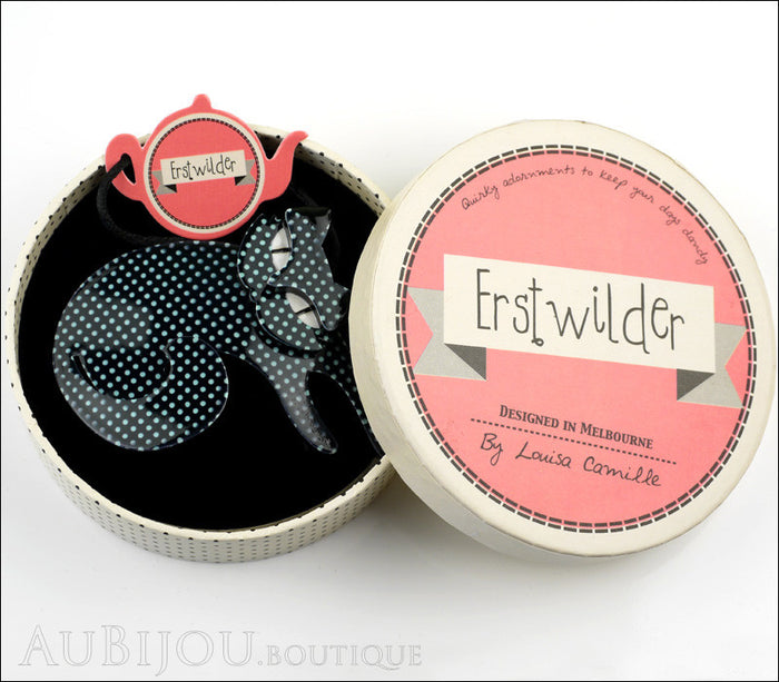 Erstwilder Cat Pin Brooch Curling Cassandra Box