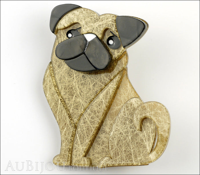 Erstwilder Dog Pin Brooch Adoring Polly Pug Front