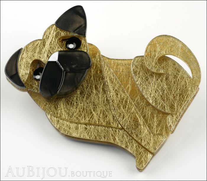 Erstwilder Dog Pin Brooch Adoring Polly Pug Side