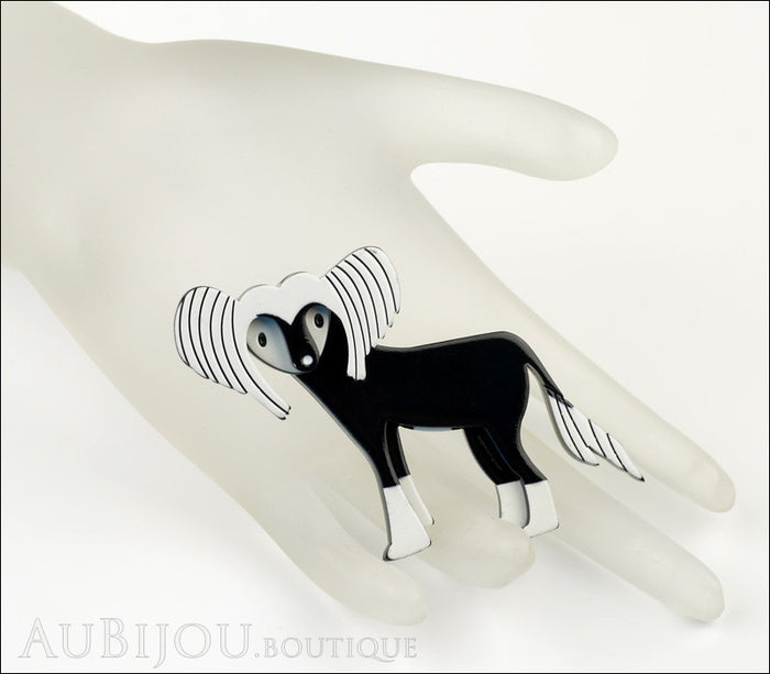 Erstwilder Dog Pin Brooch Chad the Chinese Crested Mannequin