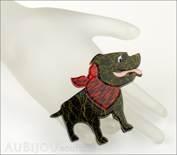 Erstwilder Dog Pin Brooch Staffy Stan Staffordshire Terrier Mannequin