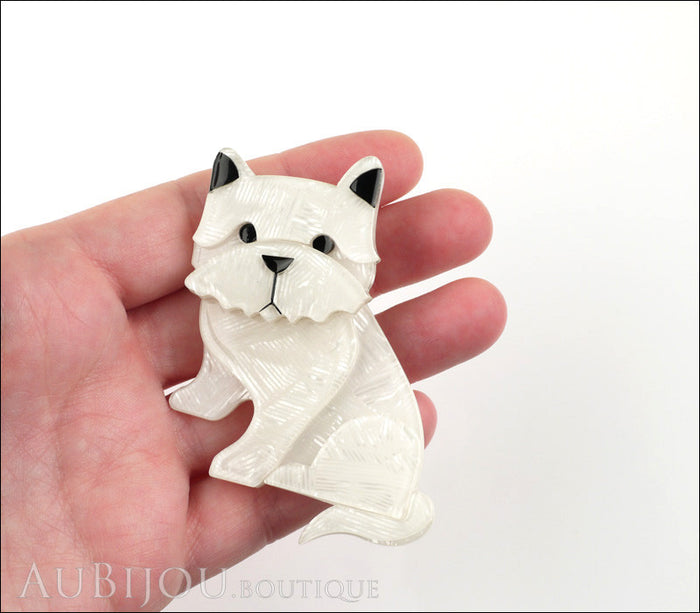 Erstwilder Dog Pin Brooch Winston the Westie Model