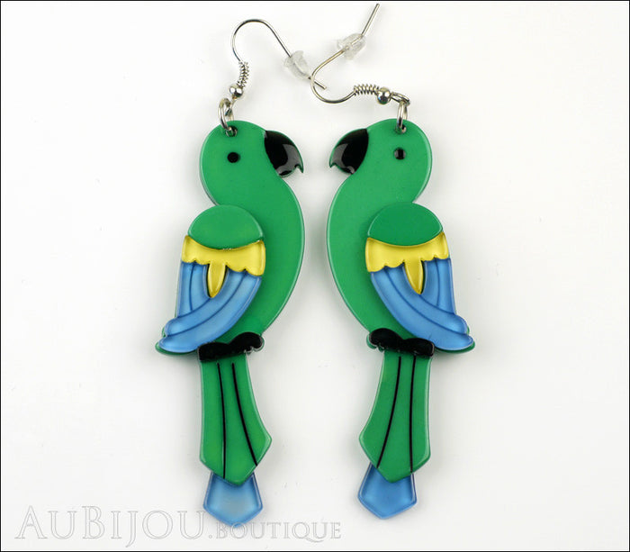Erstwilder Earrings Pancha’s Parrots Green Front