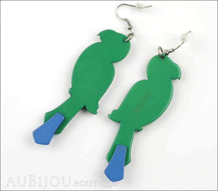 Erstwilder Earrings Pancha’s Parrots Green Back