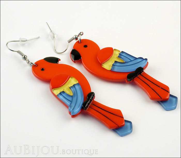 Erstwilder Earrings Pancha’s Parrots Red Side