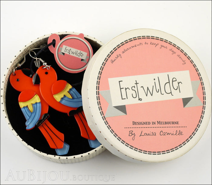 Erstwilder Earrings Pancha’s Parrots Red Box