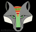 Erstwilder Pin Brooch Chanteloup the Chanting Wolf Gallery