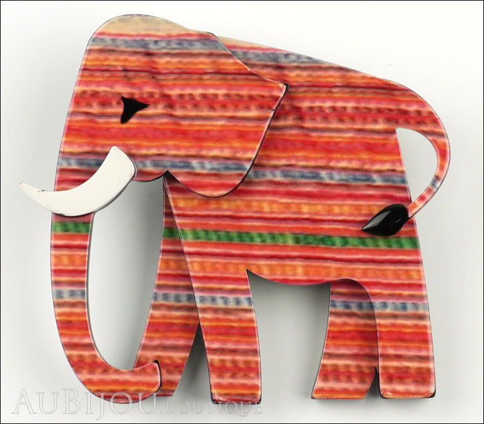Erstwilder Pin Brooch Earl the Eager Elephant Front