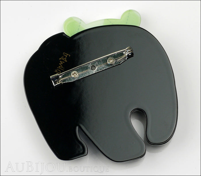 Erstwilder Pin Brooch Pepe the Pondering Panda Back